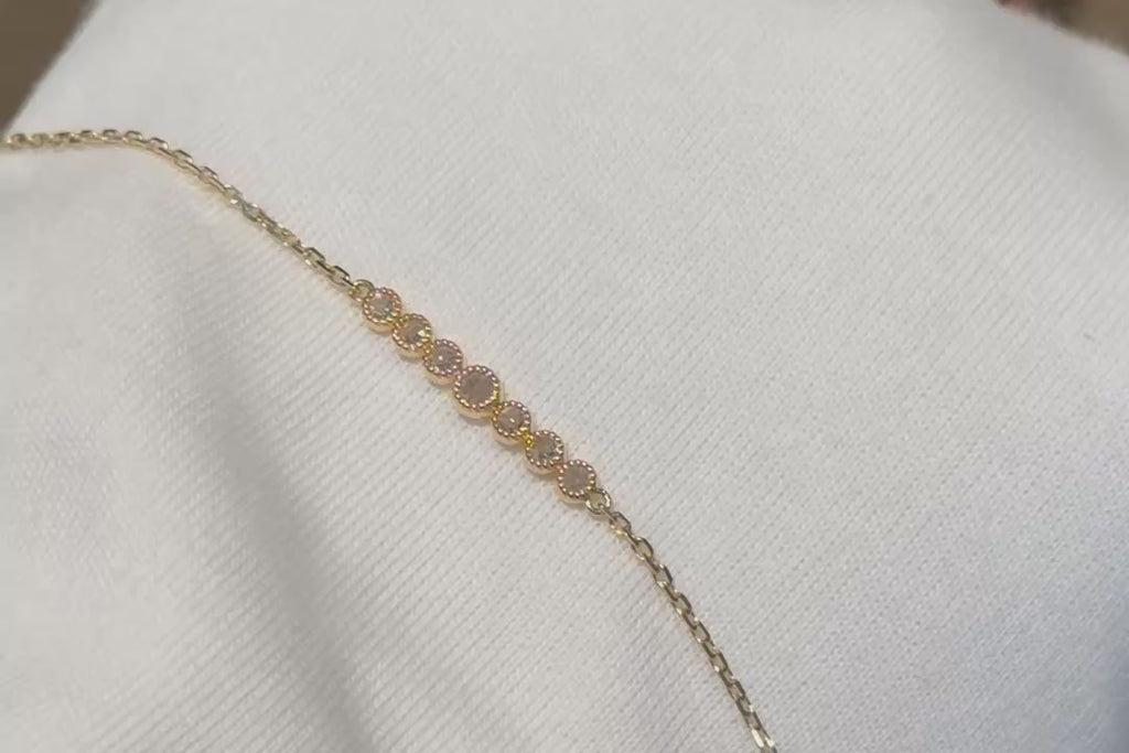 7石ステーションブレスレット