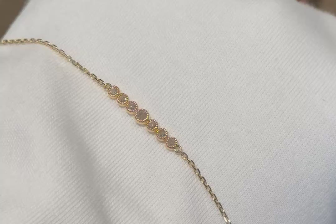 7石ステーションブレスレット